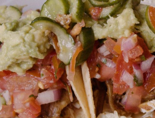 Rogan Josh Skirt Steak Tacos with Baby Qukes Mix-A-Mato Tomatoes & Bambino Cabbage