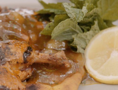 Tandoori Spatchcock with Garlic Roti and Sweet Mango Pickle