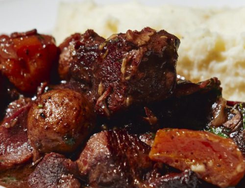 Beef Bourguignon with Potato Puree