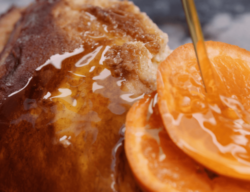 Mandarin and Wattleseed Basque Cheesecake