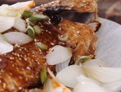 Gochujang Glazed Barramundi Ssam