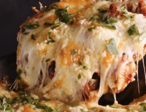 Cheesy Spinach and Olive Pasta Bake